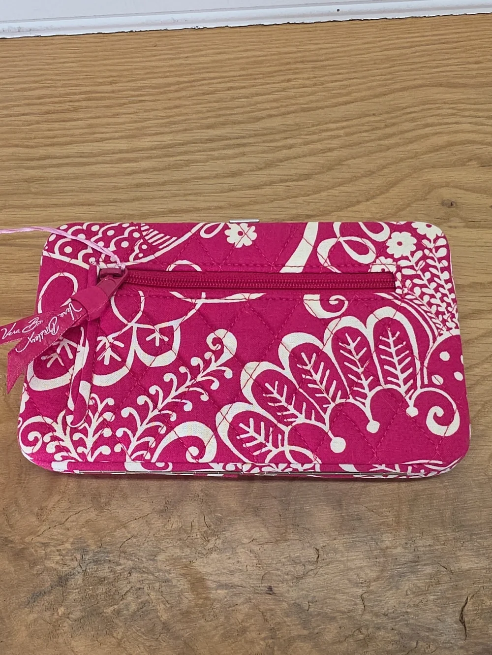 Vera Bradley Opera Wallet Twirly Birds Pink Quilted NWT - Picture 3 of 4